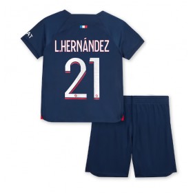 Paris Saint-Germain Lucas Hernandez #21 Heimtrikot 2023-24 Kurzarm (+ kurze hosen)